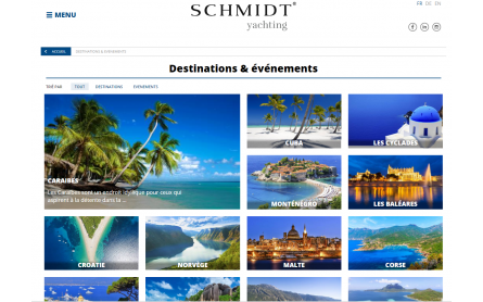 Site internet Schmidt Yachting 2
